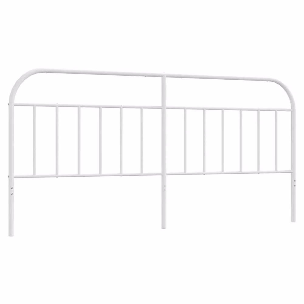 Berkfield Home Minimalist Matt White Metal Headboard, Width: 193 cm – 2