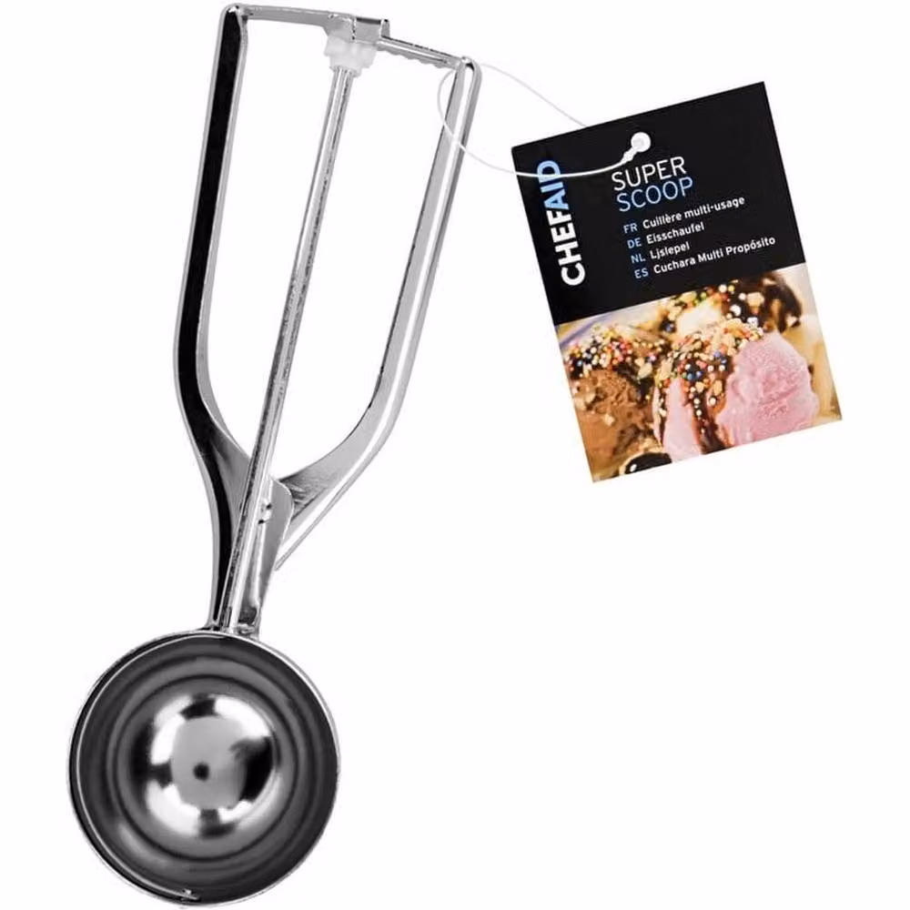 Chef Aid Silver Metal Bow Action Ice Cream Scoop – 2