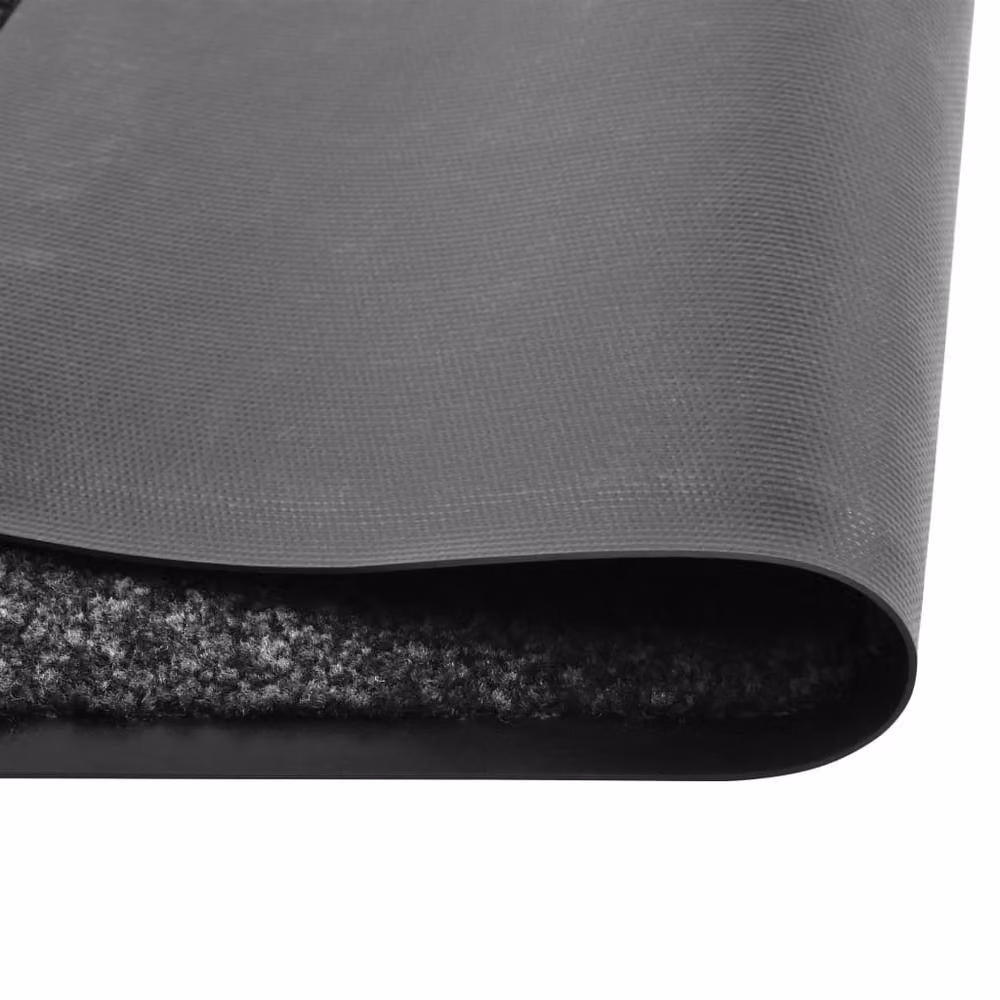 Berkfield Home Pliable Washable Non-Slip Doormat, Black, W: 60 cm, L: 150 cm – 3
