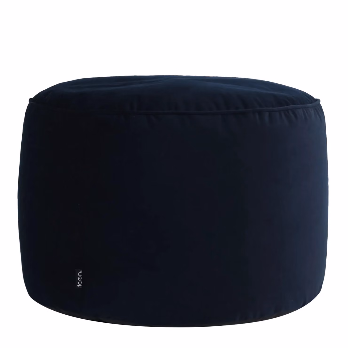 icon Milano Blue Velvet Cylindrical Bean Bag Pouffe Footstool W/D/H: 55 x 35 x 35 cm – 4