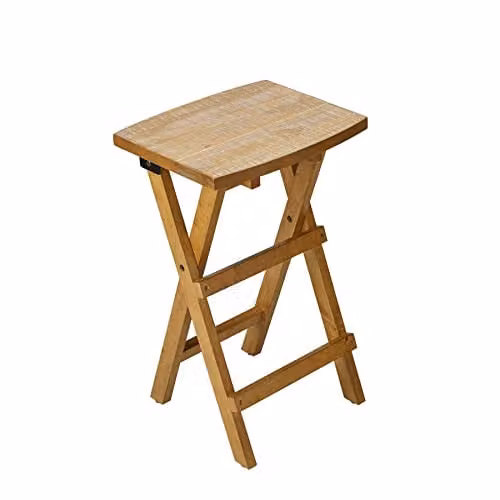Statement Furniture Shire Oak Folding Bar Stool in Light Brown, Height: 64 cm – 1