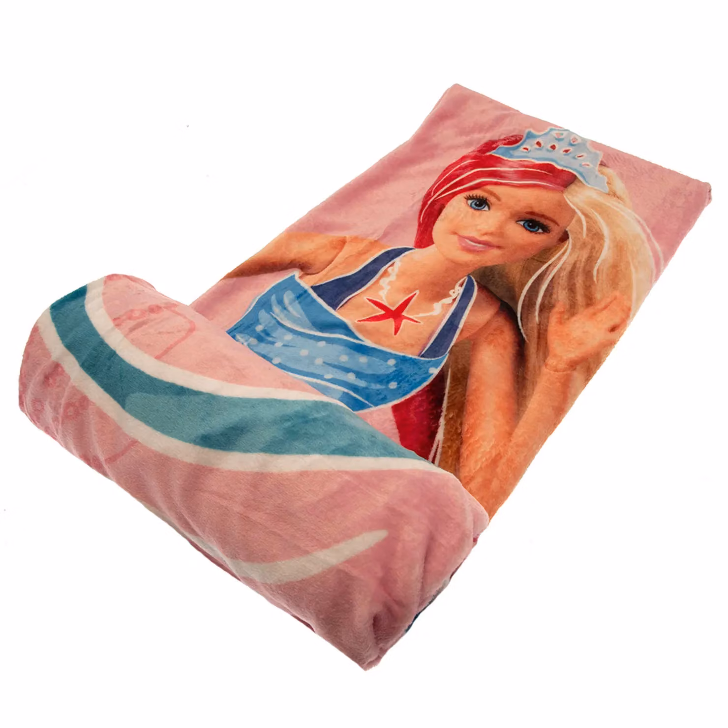 Barbie Pink Fluffy Polyester Fleece Blanket W/D/H: 170 x 130 x 1 cm – 2