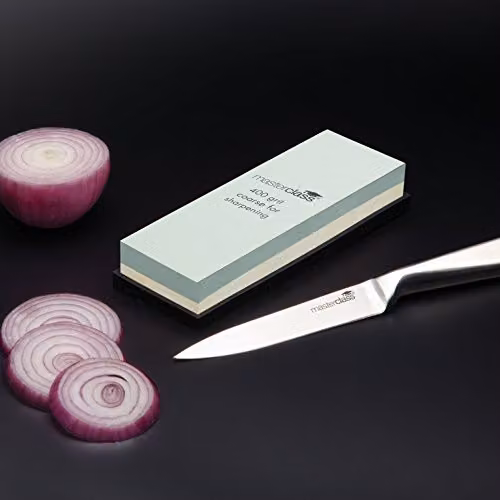 MasterClass Combination Whetstone, Brown, W: 18 cm, D: 6.5 cm, H: 3.1 cm – 3