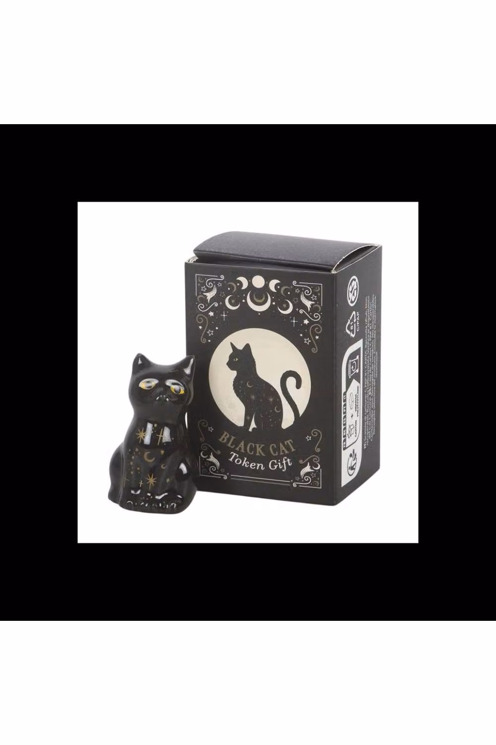KDMD 24 Pack Black Ceramic Celestial Black Cat Token Gifts – 2