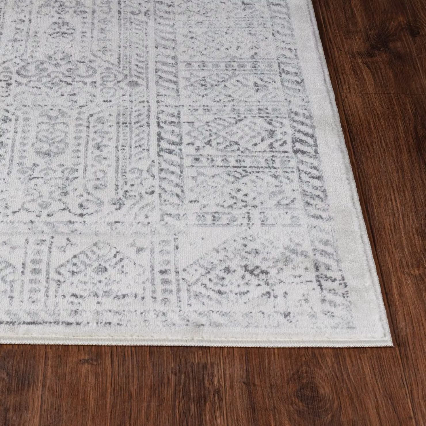 Livabliss Floransa Vintage Traditional Boho Living and Dining Rug in Grey, W: 160 cm, D: 215 cm – 3