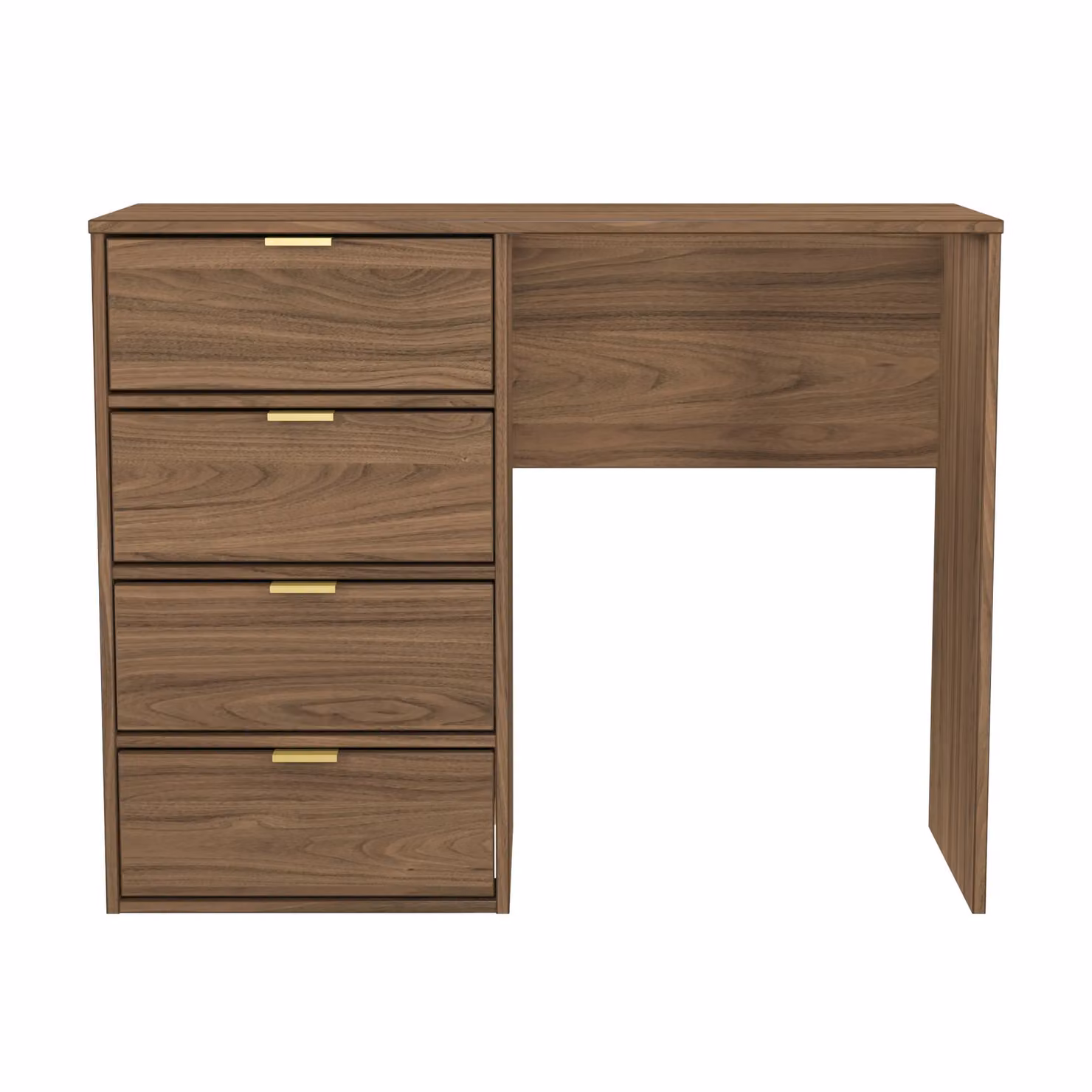 2 U Fuji 4 Drawer Vanity in Walnut Brown – 2