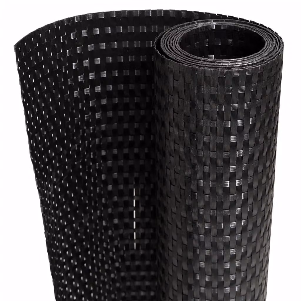 Berkfield Home Poly Rattan Balcony Screens, 10 Pieces, Black, H: 255 cm x W: 19 cm – 2