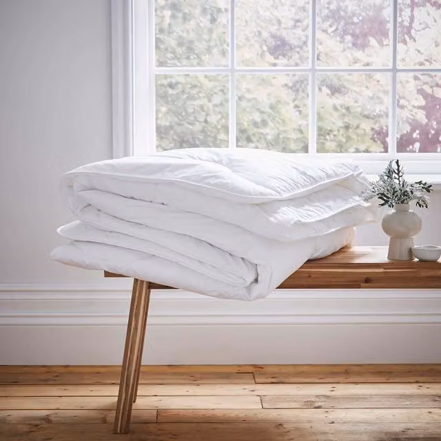 Murmur White Cotton Temperature Regulating Single Duvet, 10.5 Tog, Allergy Friendly and Cooling
