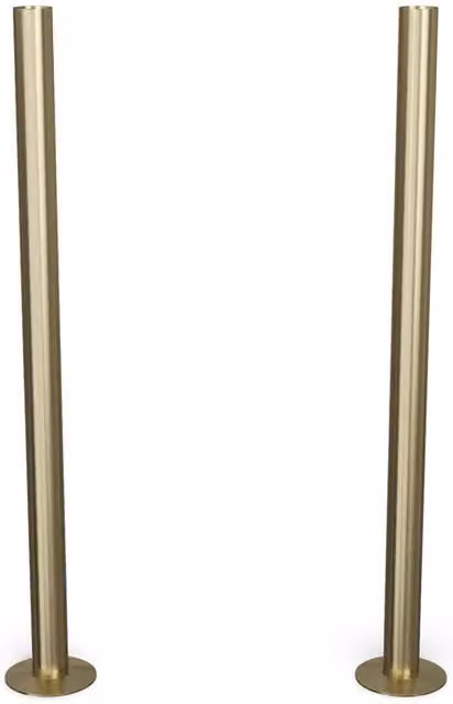 Talus Copper Radiator Wall Stay in Brushed Brass, 304mm