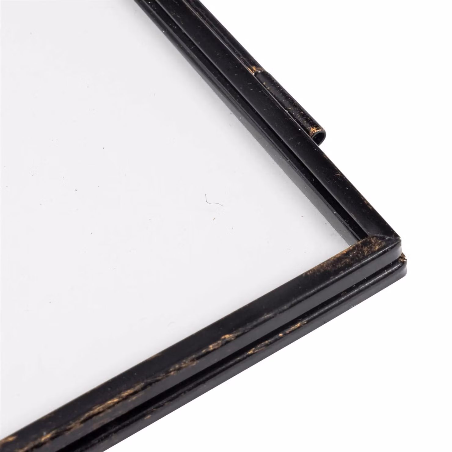 Nicola Spring Hanging Metal and Glass Square Photo Frame, Black, 4 x 4 Inch – 8