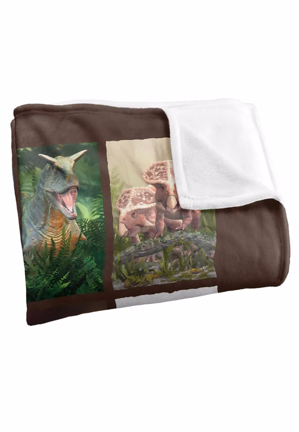 JQ Licensing Royce Mcclure Dino Mosaic Silky Touch Super Soft Fleece Throw Blanket in White, W/D/H: 152 x 127 cm – 7