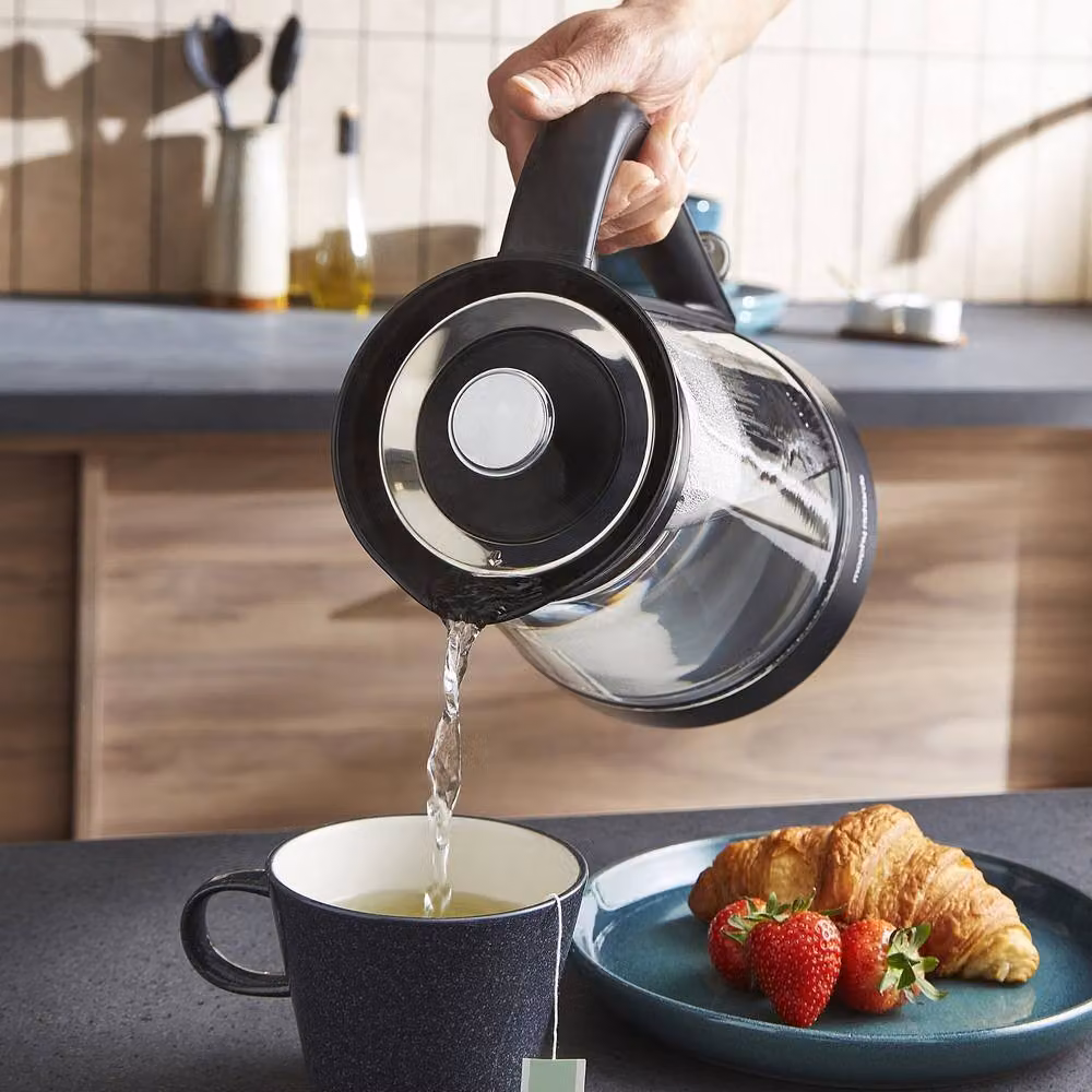Morphy Richards Glass Jug Kettle, 1.7 l, Transparent with Blue Light Indicator – 8