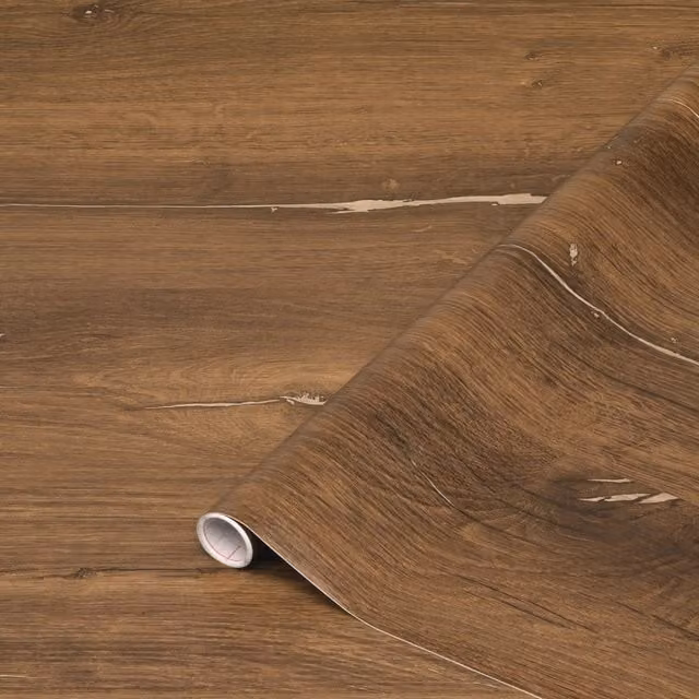 d-c-fix Flagstaff Oak Effect Self Adhesive Vinyl Film, Brown