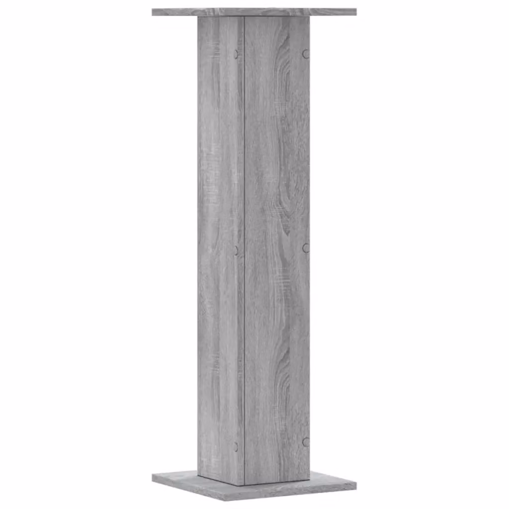 Berkfield Home Set of 2 Modern Grey Plant Stands in Engineered Wood, W/D/H: 30 x 30 x 95 cm – 3