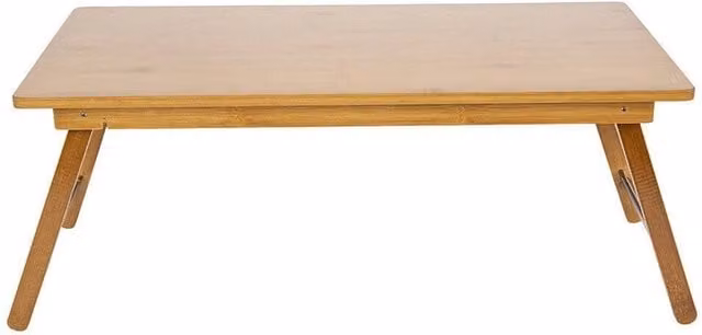 Kelvenix Brown Bamboo Foldable Tatami Coffee Table, W/D/H: 67 x 34.3 x 27 cm