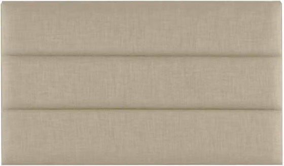Deluxe Howarth Beige Fabric Strutted Headboard for Small Double Beds