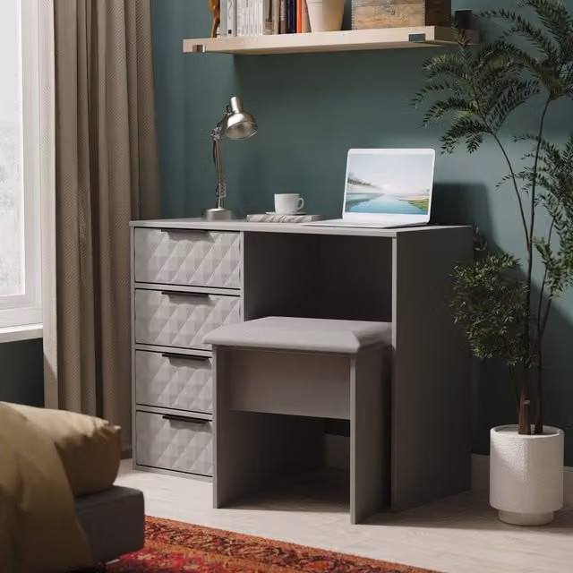 2 U Islay 4 Drawer Vanity in Dark Grey – 1