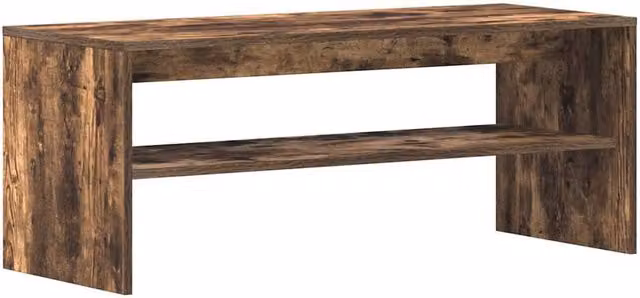 Berkfield Home Smoked Oak TV Cabinet in Brown, W/D/H: 100 x 40 x 40 cm – 1