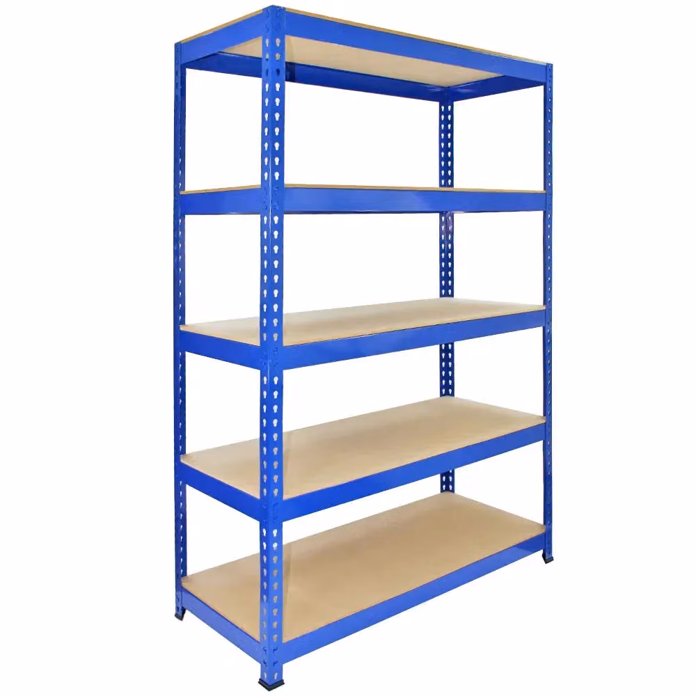 Monstershop Q-Rax Blue Metal Racking Units, Set of 3, W: 120 cm, D: 50 cm, H: 180 cm – 2