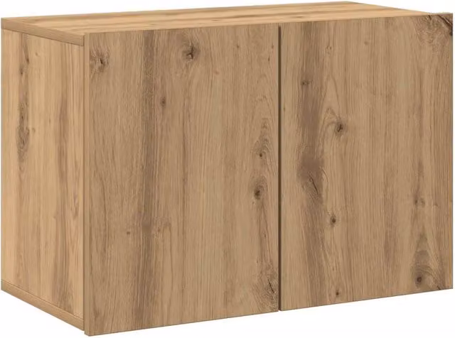 Berkfield Home Artisan Oak Wall-mounted TV Cabinet, Brown, W/D/H: 60 x 30 x 41 cm – 1