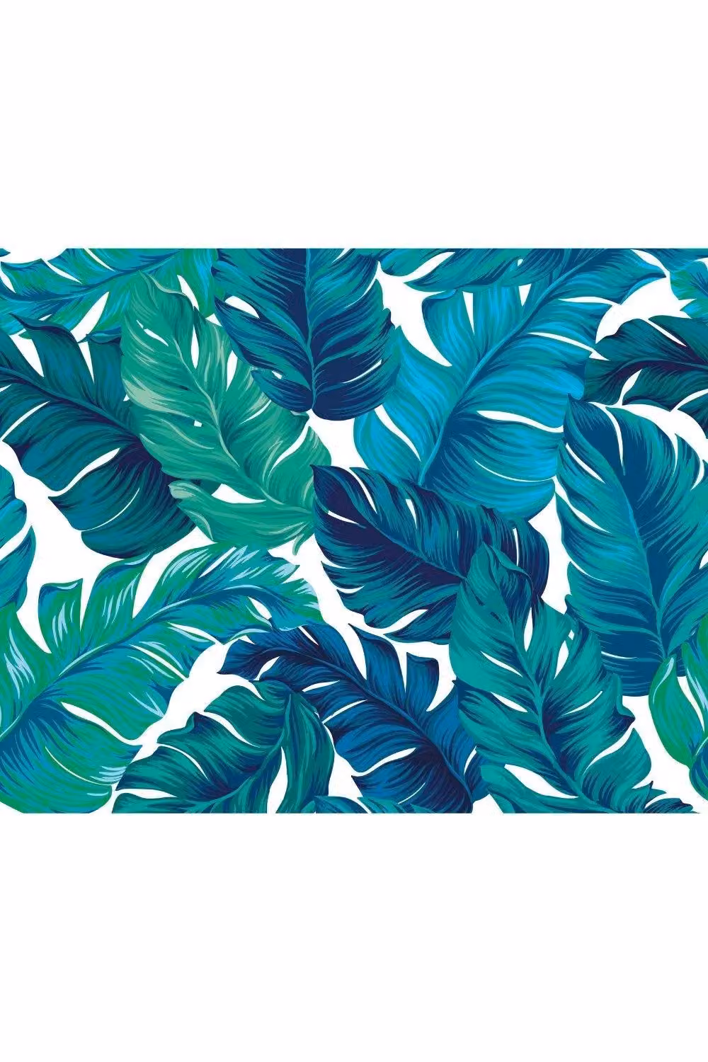 Origin Murals Bold Tropical Leaves Floral Wall Mural in Green, W: 300 cm, H: 240 cm – 2