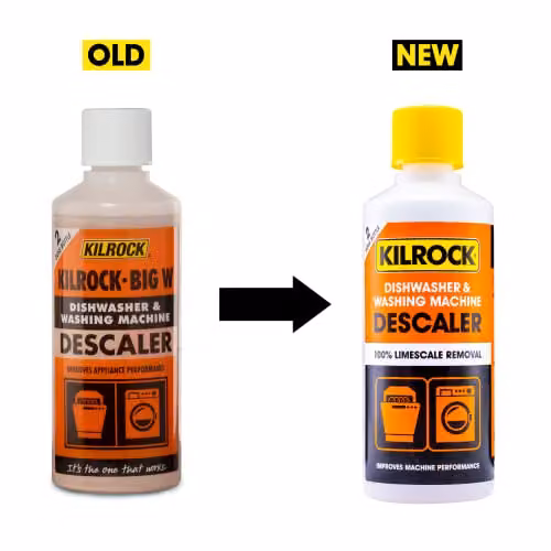 Kilrock Big W Descaler for Dishwashers and Washing Machines, 490 ml, Yellow – 2