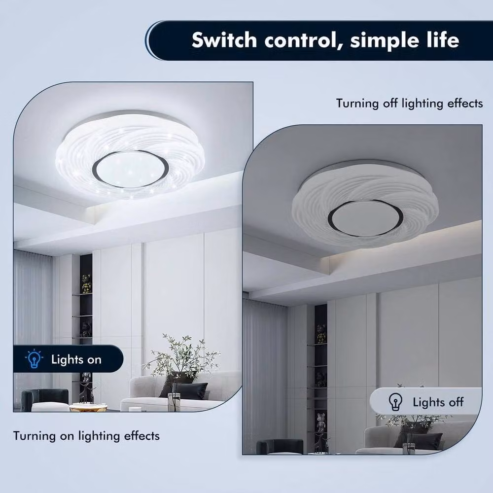PAWNORA 18W White LED Ceiling Light, Diameter: 25.7 cm, Height: 6.3 cm – 3