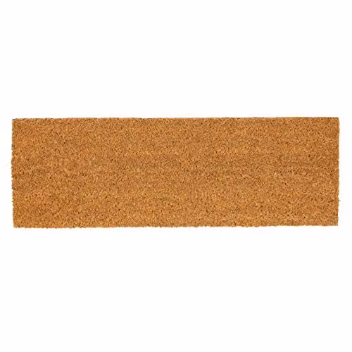 Nicola Spring Classic Coir Step Mat in Brown and Black, W: 60 cm, D: 20 cm, H: 1.5 cm – 1