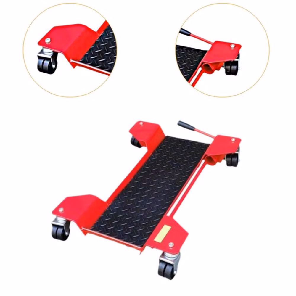 Kelvenix Heavy Duty Motorcycle Dolly Centre Stand Garage Mover in Red – 6