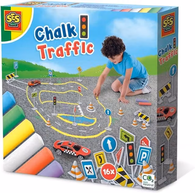 SES Playground Traffic Sidewalk Chalk in Multicolour