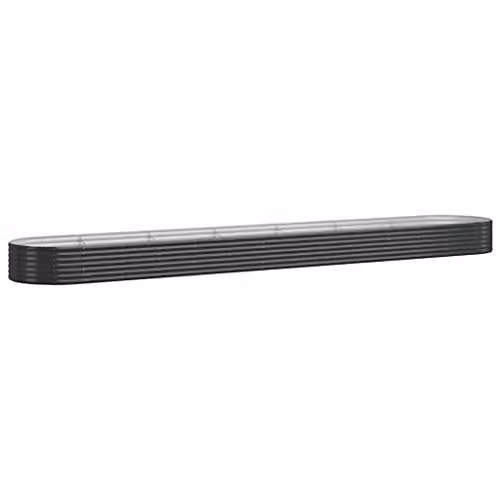 vidaXL Anthracite Steel Garden Planter Tub W: 544 cm, D: 100 cm, H: 36 cm – 1