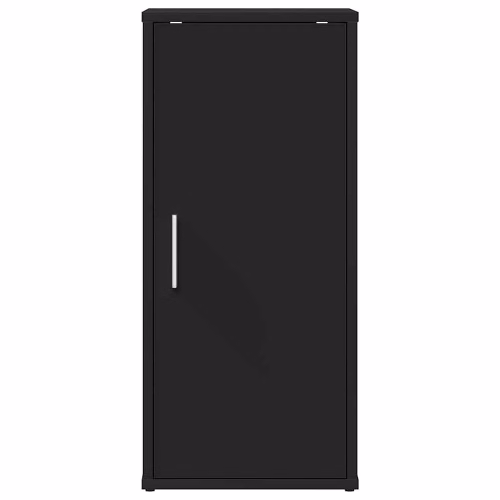 Berkfield Home Set of 2 Modern Black MDF Shoe Cabinets, W/D/H: 32 x 35 x 70 cm – 4