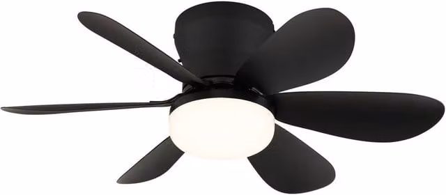 Netlighting Delores LED Ceiling Fan in Black with Remote Control and Dimmable Lighting – 1