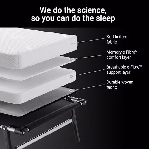Jay-Be Rollaway Folding Guest Bed with Black Foam Memory Mattress, W/D/H: 80 x 190 x 24 cm – 5