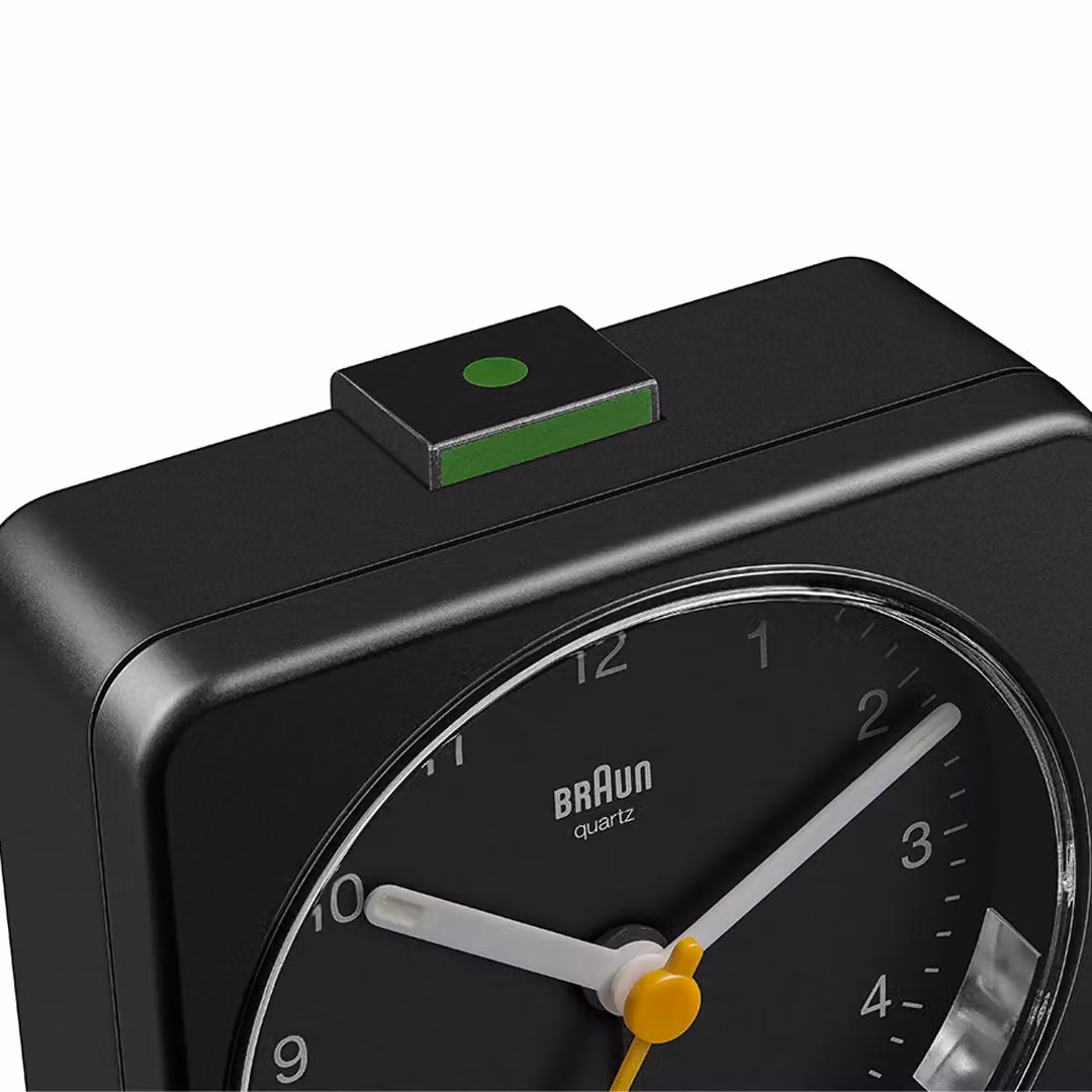 Braun Classic Analogue Alarm Clock with Snooze and Light in Black – 3