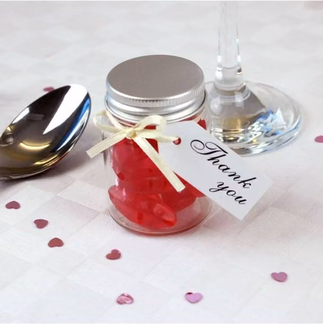 KDMD Lips Mini Jar 5 Pack in Red Plastic