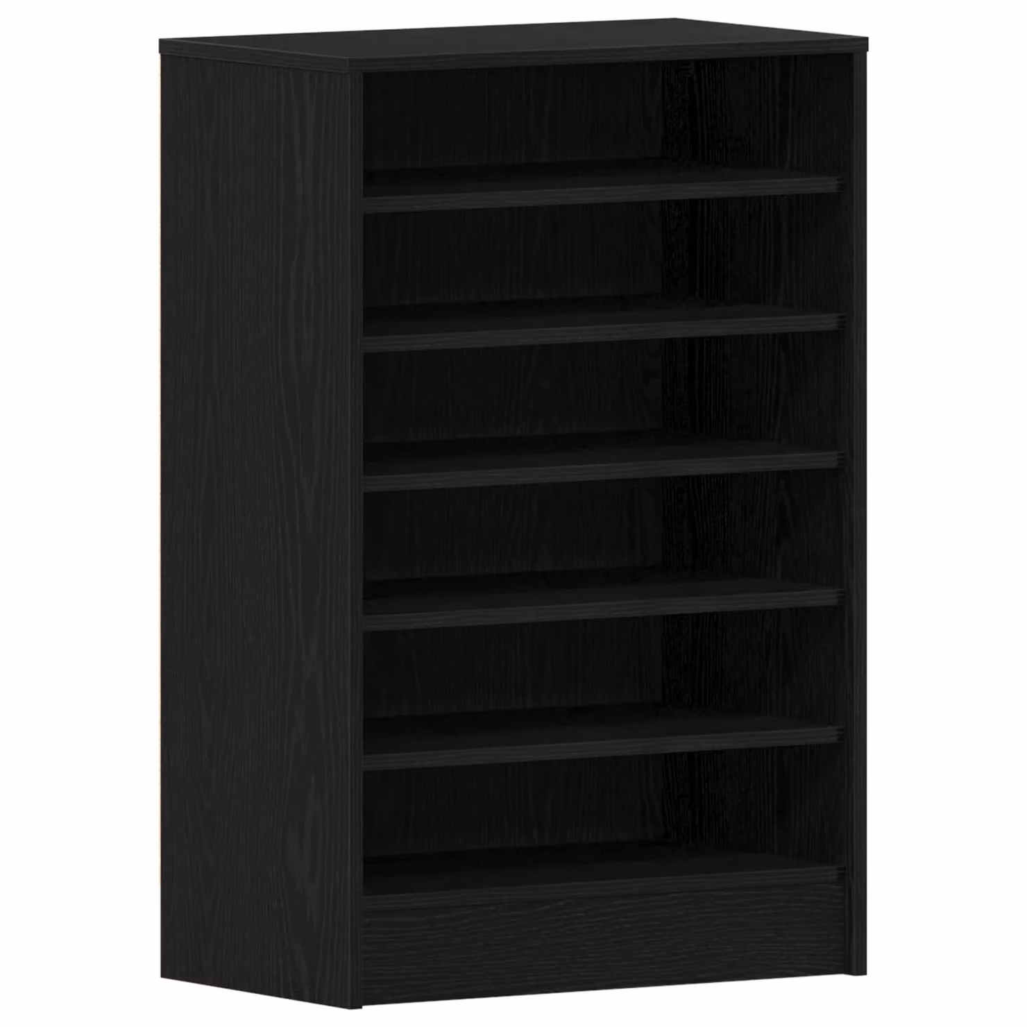 Berkfield Home Black Oak Shoe Cabinet with Internal Shelves, W/D/H: 60 x 35 x 92 cm – 2