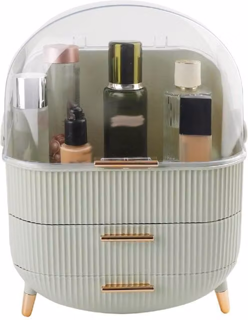 Alivio Portable Makeup Organizer in Mint Green
