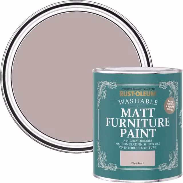 Rust-Oleum Matt Furniture and Skirting Board Paint, Elbow Beach Pink, 0.75 l