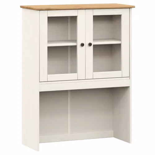 vidaXL VIGO White Rustic Solid Wood Pine Dresser Top W/D/H: 78 x 30 x 100 cm