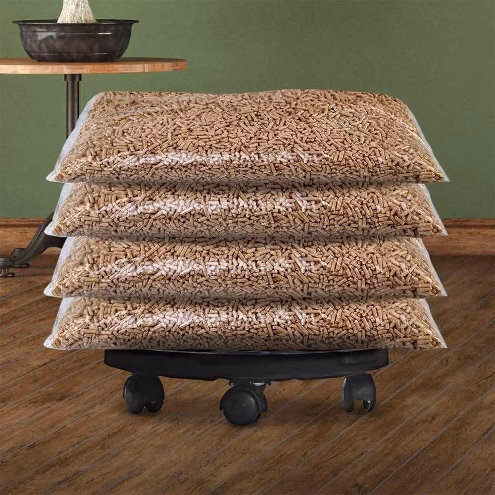 Berkfield Home Black Plant Trolley with Wheels, Diameter: 30 cm – 5