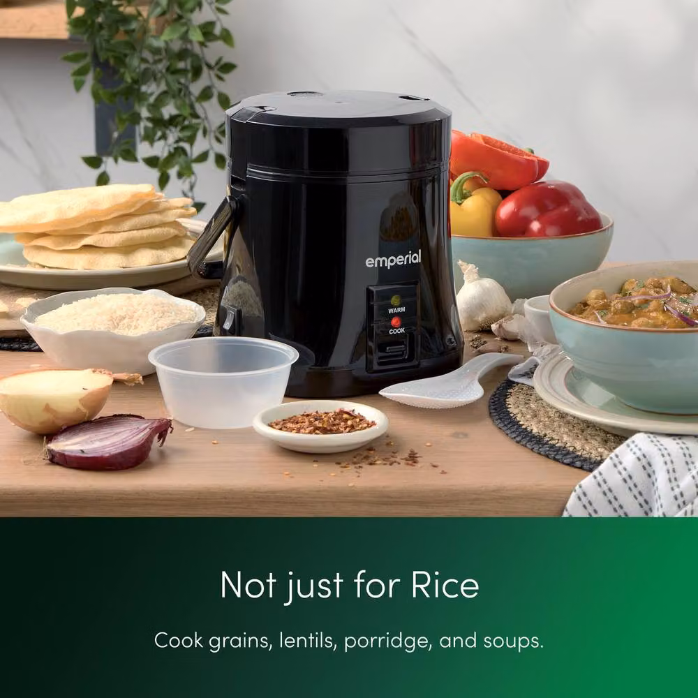 Emperial Mini Electric Rice Cooker and Steamer, 0.3 l, Black – 2