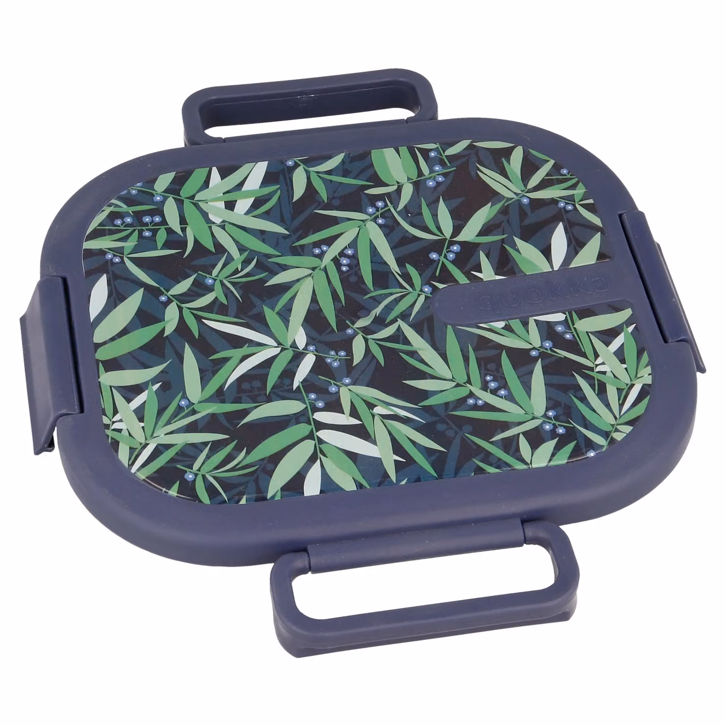 Quokka Kai Blue Blossom Leakproof Stainless Steel Lunch Box in Dark Green – 2