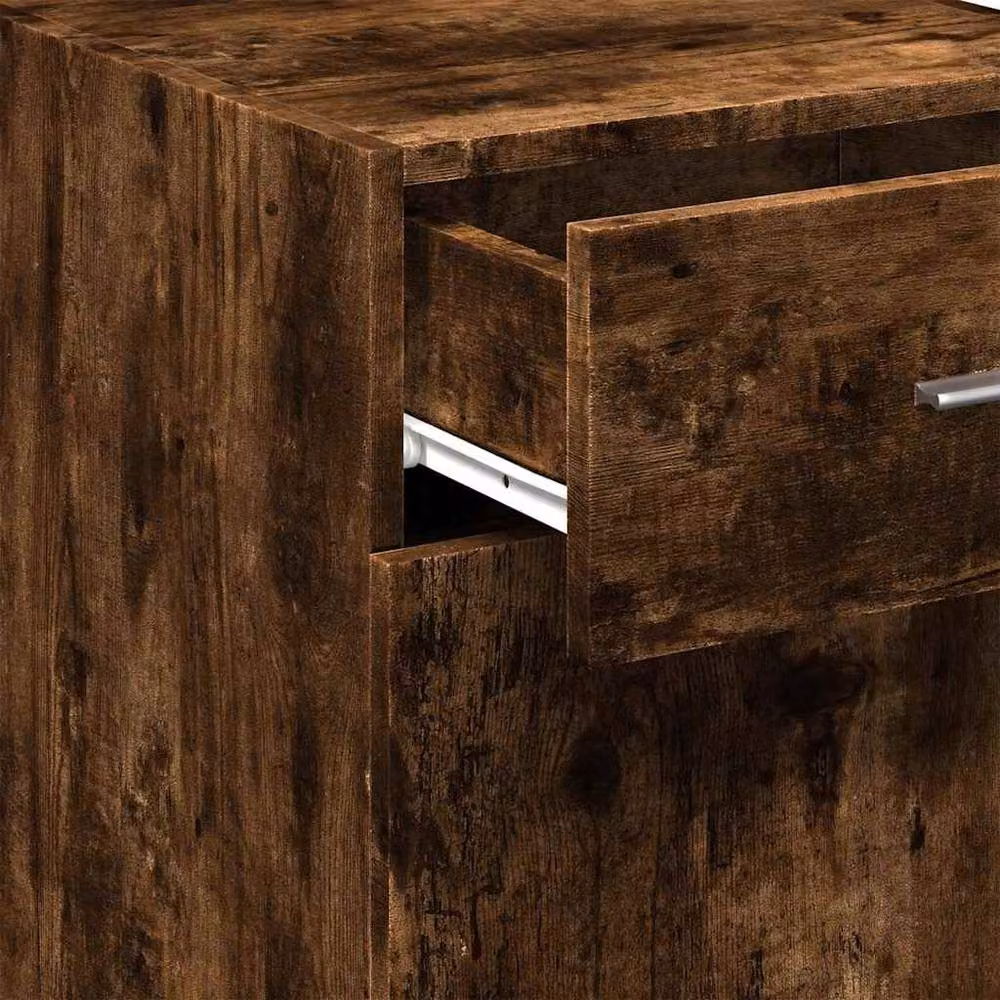 Berkfield Home Smoked Oak Sideboard in Brown, W/D/H: 40 x 42.5 x 93 cm – 5
