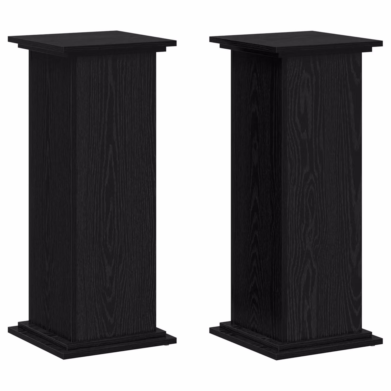 Berkfield Home Modern Black Plant Stand in Engineered Wood, W/D/H: 33 x 33 x 80 cm – 2