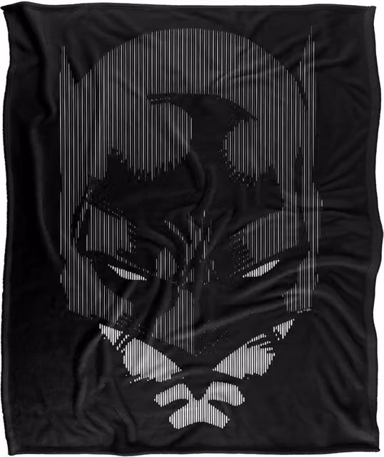 Warner Bros. Batman Lines Silky Touch Super Soft Fleece Throw Blanket, Multicolour, W: 152 cm, D: 127 cm – 6