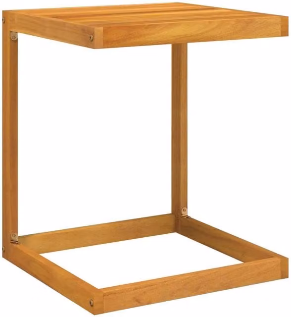 Berkfield Home C Table in Brown Solid Acacia Wood W/D/H: 42 x 40 x 50 cm