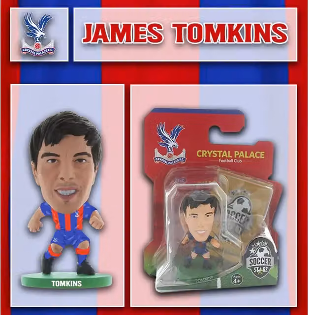 SoccerStarz Crystal Palace FC James Tomkins HomeKit Classic Mini Figure, Blue, Height: 5 cm