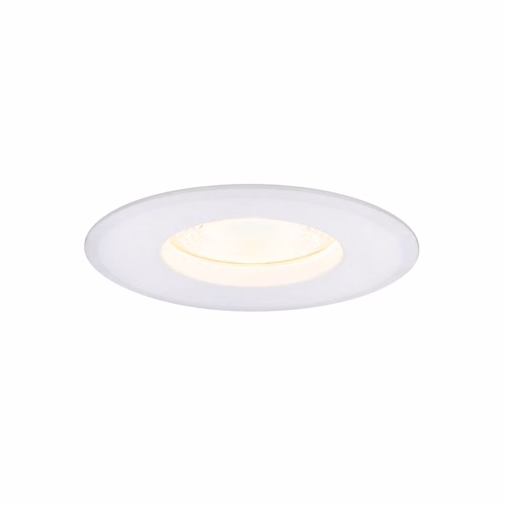 Nordlux Rosalee LED Recessed Downlight, White Metal, IP65 Bathroom Lighting, 2700K – 2