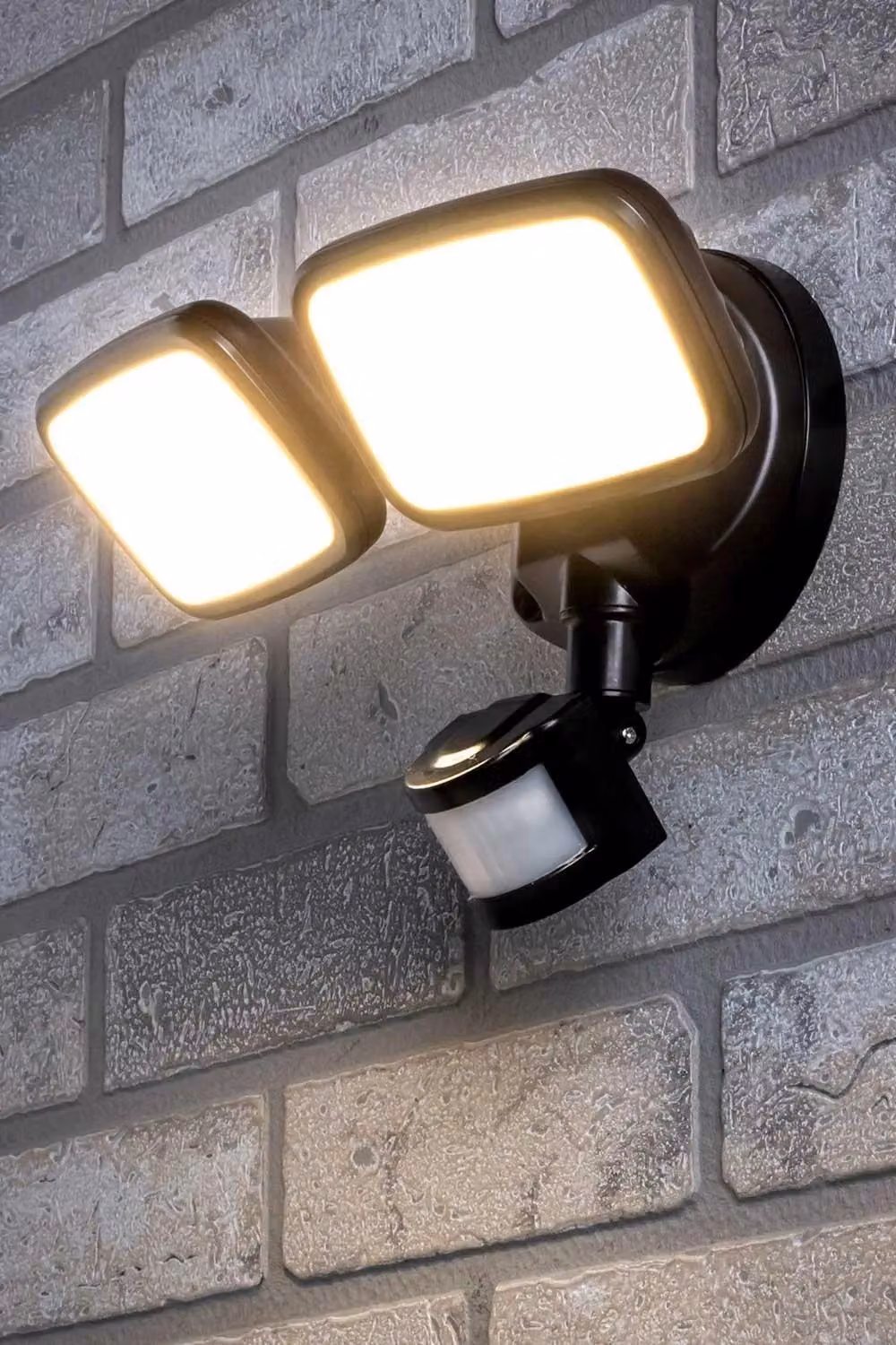 BHS Lighting Twin Wilson LED Outdoor Flood Light with Motion Sensor in Black – 3
